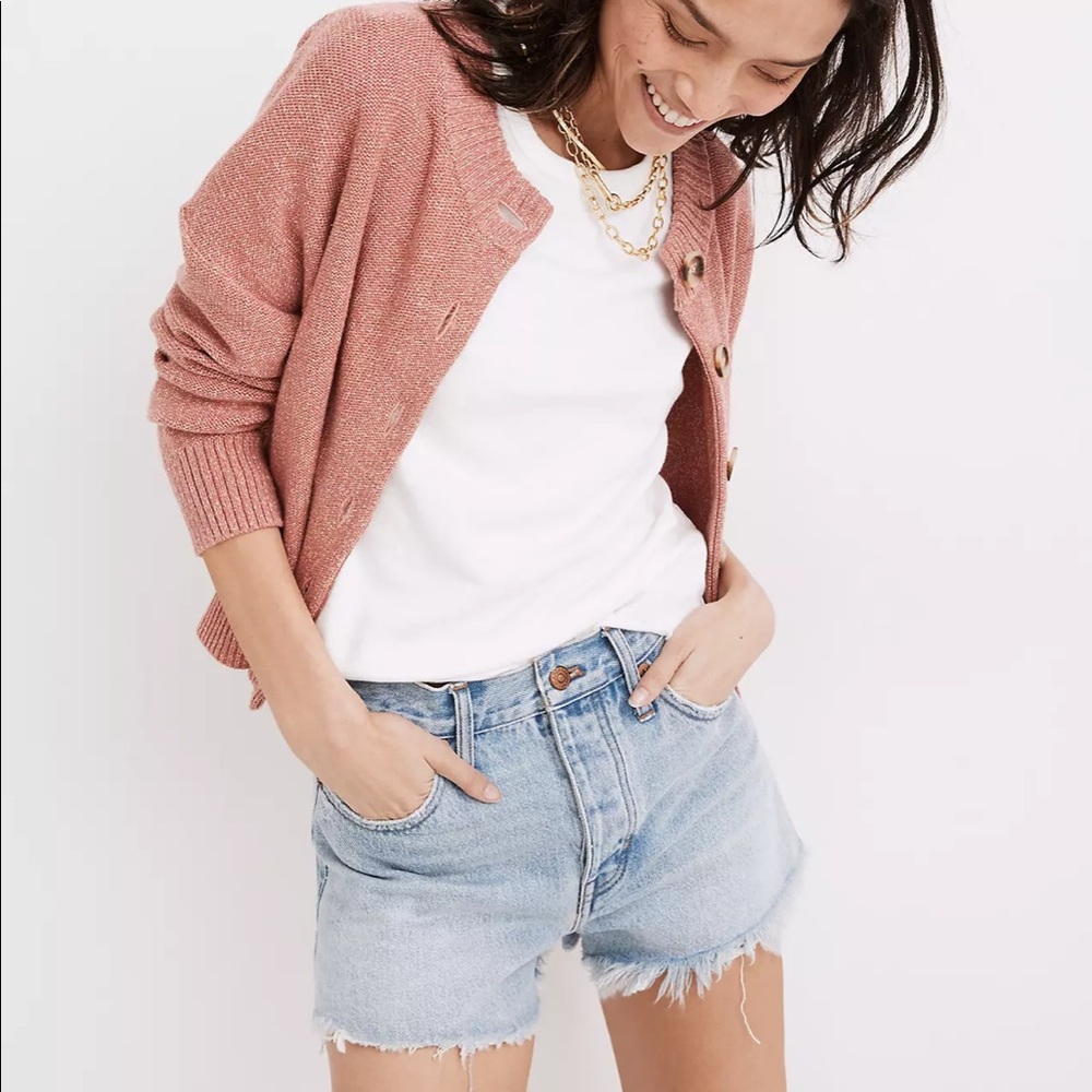 RARE relaxed denim shorts in cedarcroft wash